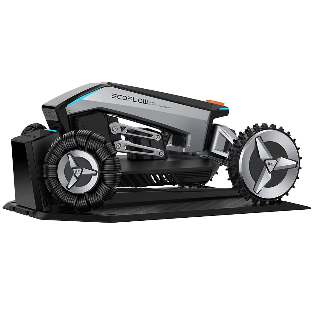 EcoFlow BLADE Robotic Lawn Mower 21.6 V Lithium Ion Battery Wire Free Boundaries Auto Route Planning with GPS RTK Smart Obstacle Avoidance